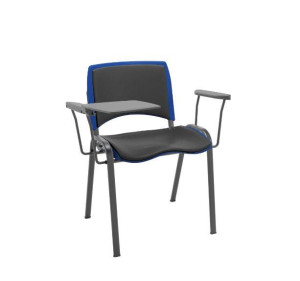 Cadeira Fixa Ergoplax 103849 Semi-Montada, Com Prancheta Escamoteável, Estrutura Preta, Assento E Encosto Estofados, Assento E Encosto Colorido – Plaxmetal  - Plpx Plástico Azul Bic 12 - Corplax Vinil Preto - Estr Preto Cadeira Fixa Ergoplax 103849 Semi-Montada, Com Prancheta Escamoteável, Estrutura Preta, Assento E Encosto Estofados, Assento E Encosto Colorido – Plaxmetal  - Plpx Plástico Azul Bic 12 - Corplax Vinil Preto - Estr Preto