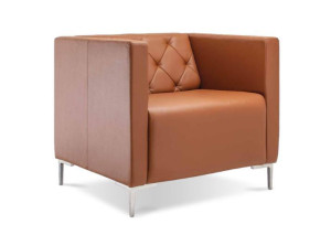 Poltrona 39315 1 Lugar, Pé Alumínio - Linha Box Four - Cavaletti  - Rev Couro Ecologico - Cor (Cec)Cinza Poltrona 39315 1 Lugar, Pé Alumínio - Linha Box Four - Cavaletti  - Rev Couro Ecologico - Cor (Cec)Cinza