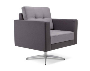 Poltrona 39460 C/ Almofada No Encosto, Base Alumínio Giratória - Linha Box Four - Cavaletti  - Rev Haven - Cor (Haven) Crepúsculo Poltrona 39460 C/ Almofada No Encosto, Base Alumínio Giratória - Linha Box Four - Cavaletti  - Rev Haven - Cor (Haven) Crepúsculo