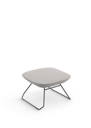 Ottoman Fixo 36112, Base Frame - Linha Solo - Cavaletti  - Rev Couro Ecologico - Cor (Cec)Preto Ottoman Fixo 36112, Base Frame - Linha Solo - Cavaletti  - Rev Couro Ecologico - Cor (Cec)Preto