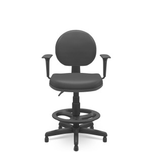 Cadeira Executiva Caixa Operativa Plus 60008 Backplax, Estrutura Preta, C/ Sapata, Com Braço Regulável - Plaxmetal  - Rev Polipropileno - Corplax Pp Verde Cadeira Executiva Caixa Operativa Plus 60008 Backplax, Estrutura Preta, C/ Sapata, Com Braço Regulável - Plaxmetal  - Rev Polipropileno - Corplax Pp Verde