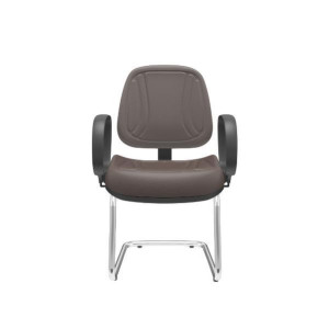 Cadeira Executiva Fixa Premium 82986 Base S, Estrutura Cromada - Plaxmetal  - Rev Polipropileno - Corplax Pp Vermelho/Preto Cadeira Executiva Fixa Premium 82986 Base S, Estrutura Cromada - Plaxmetal  - Rev Polipropileno - Corplax Pp Vermelho/Preto