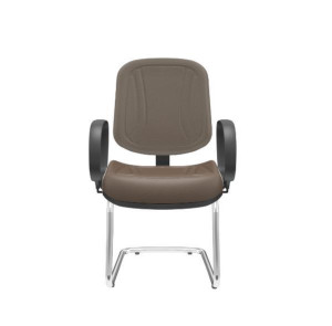 Cadeira Diretor Fixa Premium 82985 Base S, Estrutura Cromada - Plaxmetal  - Rev Polipropileno - Corplax Pp Cinza/Preto Cadeira Diretor Fixa Premium 82985 Base S, Estrutura Cromada - Plaxmetal  - Rev Polipropileno - Corplax Pp Cinza/Preto