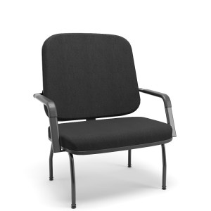 Cadeira Fixa Operativa Plus Size Tm 87302 Estrutura Preta, Braço Integrado – Plaxmetal  - Rev Polipropileno - Corplax Pp Verde Cadeira Fixa Operativa Plus Size Tm 87302 Estrutura Preta, Braço Integrado – Plaxmetal  - Rev Polipropileno - Corplax Pp Verde