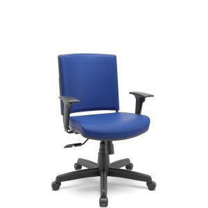 Cadeira Giratória Diretor Audiplax 56060 Base Standard, Braço Regulável - Plaxmetal  - Rev Vinil - Corplax Vinil Marrom Cadeira Giratória Diretor Audiplax 56060 Base Standard, Braço Regulável - Plaxmetal  - Rev Vinil - Corplax Vinil Marrom