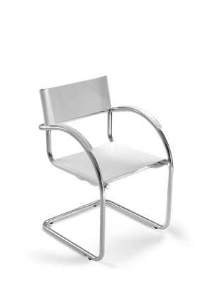 Cadeira Fixa Aproximação Chroma 14007 c/ Braço Cromado - Cavaletti Cadeira Fixa Aproximação Chroma 14007 c/ Braço Cromado - Cavaletti