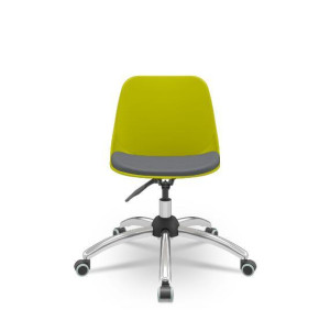 Cadeira Giratória Quick 62000 Concha Termoplástica Com Estofado No Assento, Base Stamp, Rod. Pu 55Mm - Plaxmetal  - Rev Vinil - Corplax Vinil Azul - Plpx Plástico Cinza Beezi 33 Cadeira Giratória Quick 62000 Concha Termoplástica Com Estofado No Assento, Base Stamp, Rod. Pu 55Mm - Plaxmetal  - Rev Vinil - Corplax Vinil Azul - Plpx Plástico Cinza Beezi 33