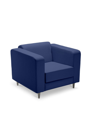 Sofá Espera 12105 1 Lugar - Pé De Apoio Em Alumínio - Linha Box – Cavaletti  - Rev Grid - Cor (Grid) Cinza Titânio Sofá Espera 12105 1 Lugar - Pé De Apoio Em Alumínio - Linha Box – Cavaletti  - Rev Grid - Cor (Grid) Cinza Titânio