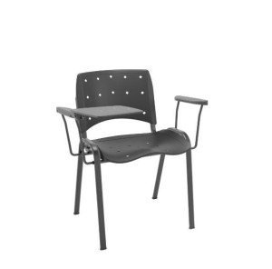 Cadeira Fixa Ergoplax 103849 Semi-Montada, Com Prancheta Escamoteável, Estrutura Preta, Sem Estofado, Assento E Encosto Preto – Plaxmetal  - Rev Plásticos Plaxmetal - Plpx Plástico Preto 13 - Estr Preto Cadeira Fixa Ergoplax 103849 Semi-Montada, Com Prancheta Escamoteável, Estrutura Preta, Sem Estofado, Assento E Encosto Preto – Plaxmetal  - Rev Plásticos Plaxmetal - Plpx Plástico Preto 13 - Estr Preto