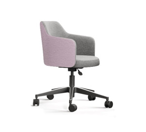 Poltrona Giratória 36071 Revestida Duas Cores, Relax, Aranha Twin, Rod. 65 Nylon - Linha Duo - Cavaletti  - Rev Politex - Cor (Politex) Preto Poltrona Giratória 36071 Revestida Duas Cores, Relax, Aranha Twin, Rod. 65 Nylon - Linha Duo - Cavaletti  - Rev Politex - Cor (Politex) Preto