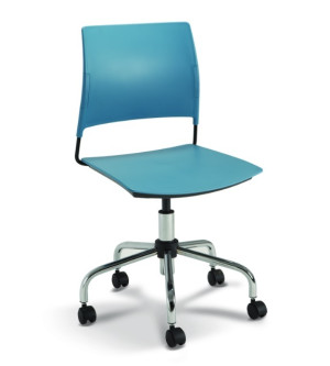 Cadeira Giratória 34003, S/ Braço, Bg Flange Fixo, Aranha Viva, Rod. 50 Nylon - Estrutura Cromada - Linha Go - Cavaletti  - Rev Plásticos Go - Cor (Plast Go) Azul Marine Cadeira Giratória 34003, S/ Braço, Bg Flange Fixo, Aranha Viva, Rod. 50 Nylon - Estrutura Cromada - Linha Go - Cavaletti  - Rev Plásticos Go - Cor (Plast Go) Azul Marine