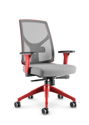 Cadeira Giratória 47101 Sry, Estrutura Colorida, Encosto Tela Newnet C/ Regulagem De Altura, Aranha Up Vermelho Aurora, Rod. 65 Nylon, Braço Mc Vermelho Aurora - Linha Yon - Cavaletti Cadeira Giratória 47101 Sry, Estrutura Colorida, Encosto Tela Newnet C/ Regulagem De Altura, Aranha Up Vermelho Aurora, Rod. 65 Nylon, Braço Mc Vermelho Aurora - Linha Yon - Cavaletti