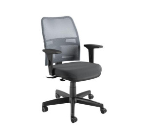 Cadeira Giratória 16003 Sre, Encosto Baixo Tela Newnet, Aranha C/ Polaina, Rod. 50 Pu, Braço Sl - Linha Newnet - Cavaletti  - Rev Vinil - Cor (Vinil) Verde Oliva - Tlnew Marrom