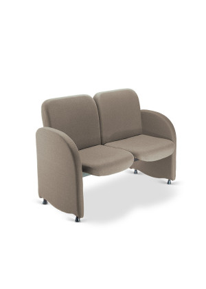 Poltrona Fixa 12004 2 Lugares C/ Braço Exp. - Linha Box – Cavaletti  - Rev Vinil - Cor (Vinil) Grafite Poltrona Fixa 12004 2 Lugares C/ Braço Exp. - Linha Box – Cavaletti  - Rev Vinil - Cor (Vinil) Grafite