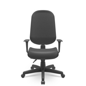 Cadeira Presidente Operativa Plus 60000 Backplax, Rod. Pa 50Mm, Braço Regulável - Plaxmetal  - Rev Polipropileno - Corplax Pp Azul Claro