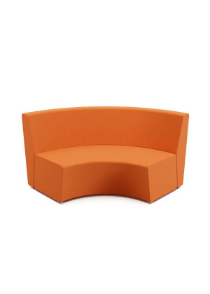 Sofá 36890 Externo - Curvo 90º - Linha Spin - Cavaletti  - Rev Grid - Cor (Grid) Rosa Camélia