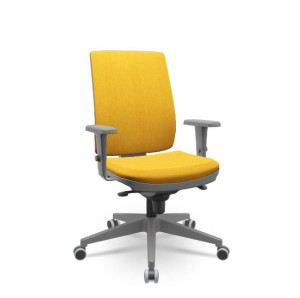 Cadeira Giratória Presidente Brizza Soft 99015 Mecanismo Backplax, Encosto Regulável, Base Piramidal, Rod. Pu 55Mm, Braço 3D, Estrutura Cinza - Plaxmetal  - Rev Vinil - Corplax Vinil Vinho