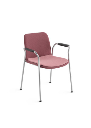 Cadeira Fixa 46976 Estrutura Palito C/ Braço, Concha Plástica Revestida C/ Sobre Assento Revestido - Linha Match - Cavaletti  - Rev Couro Ecologico - Cor (Cec)Bege Cadeira Fixa 46976 Estrutura Palito C/ Braço, Concha Plástica Revestida C/ Sobre Assento Revestido - Linha Match - Cavaletti  - Rev Couro Ecologico - Cor (Cec)Bege