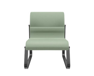 Sofá Sublime 39969 1 Lugar, Sem Braço, Estrutura Preta - Plaxmetal  - Rev Vinil - Corplax Vinil Cinza Sofá Sublime 39969 1 Lugar, Sem Braço, Estrutura Preta - Plaxmetal  - Rev Vinil - Corplax Vinil Cinza