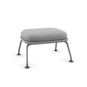 Ottoman 36311 - Apoio Para Os Pés Com Sapatas - Linha Raya - Cavaletti  Rev Liv Cor (Liv) Calcário Estr Amarelo