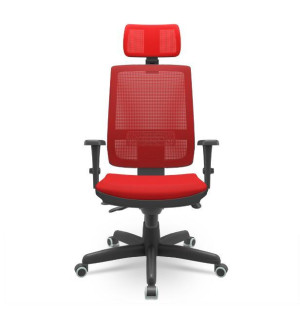 Cadeira Giratória Presidente Brizza 99000 Com Apoio De Cabeça, Mecanismo Backplax, Encosto Regulável Em Tela, Base Standard, Rod. Pu 55Mm, Braço 3D - Plaxmetal  - Rev Vinil - Corplax Vinil Lilás - Tl Tela Branco