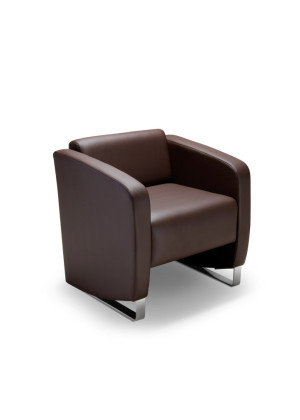 Sofá Espera 36105 1 Lugar - Linha Box - Cavaletti  - Rev Politex - Cor (Politex) Preto Sofá Espera 36105 1 Lugar - Linha Box - Cavaletti  - Rev Politex - Cor (Politex) Preto