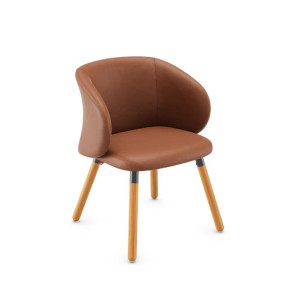 Poltrona Fixa 36706 Pé Palito Madeira Envernizada - Linha Bee - Cavaletti  - Rev Liv - Cor (Liv) Safira Poltrona Fixa 36706 Pé Palito Madeira Envernizada - Linha Bee - Cavaletti  - Rev Liv - Cor (Liv) Safira