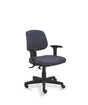 Cadeira Giratória Executiva 4203 Sre, Aranha C/ Polaina, Rod. 50 Nylon, Braço Sl New Pu - Linha Start - Cavaletti  - Rev Poliéster - Cor (Poliéster) Cinza Cadeira Giratória Executiva 4203 Sre, Aranha C/ Polaina, Rod. 50 Nylon, Braço Sl New Pu - Linha Start - Cavaletti  - Rev Poliéster - Cor (Poliéster) Cinza