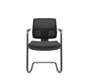 Cadeira Fixa Executiva Brizza 99020 Base S, Encosto Em Tela, Braço Integrado, Estrutura Preta – Plaxmetal  - Rev Vinil - Corplax Vinil Marrom - Tl Tela Vermelho Cadeira Fixa Executiva Brizza 99020 Base S, Encosto Em Tela, Braço Integrado, Estrutura Preta – Plaxmetal  - Rev Vinil - Corplax Vinil Marrom - Tl Tela Vermelho