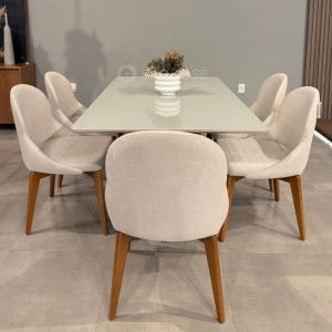 Conjunto Mesa Milo e 6 Cadeiras Calci - São José Store - 