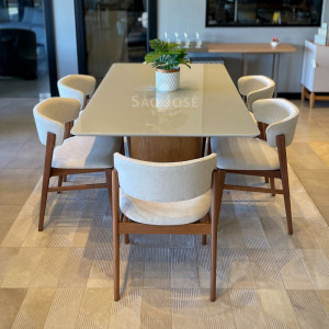 Conjunto Mesa Garda e 6 Cadeiras Fly - São José Store - 
