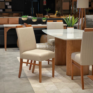 Conjunto Mesa Garda e Cadeira Catânia - São José Store - 