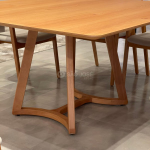 Conjunto Mesa Quadrada Milo e 8 Cadeiras Arpa - 