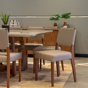 Conjunto Mesa Maria e Cadeira Model - São José Store - 