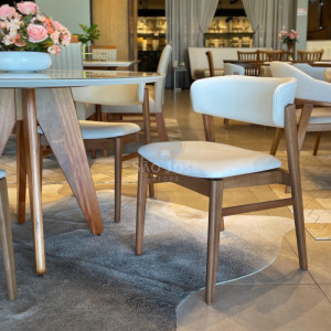 Conjunto Mesa Maranello Vidro  e Cadeira Fly - São José Store - 