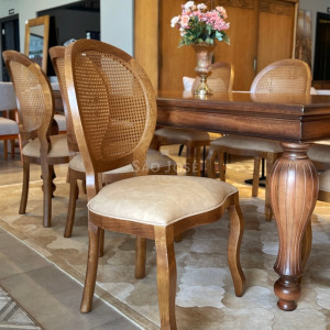 Conjunto Mesa Mary e Cadeira Medalhão - São José Store - 