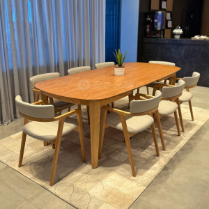 Conjunto Mesa Koto e 8 Cadeiras Arpa - São José Store