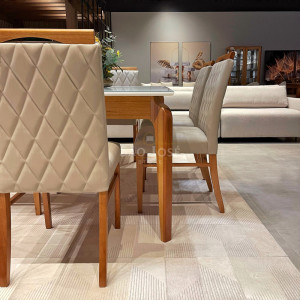 Mesa de Jantar Valencia e 6 Cadeiras Carpi - São José Store - 