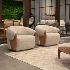 Poltrona Calin Giratória Century