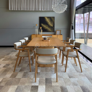 Conjunto Mesa Dune e 8 Cadeiras Arpa - São José Store