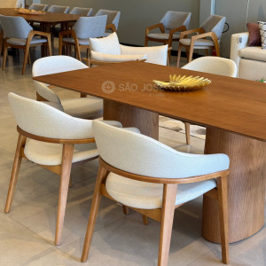 Conjunto Mesa Garda e 6 Cadeiras Pala - São José Store - 