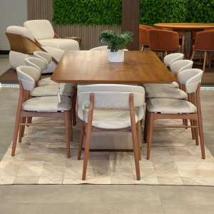 Conjunto Mesa Selma e 8 Cadeiras Nio - 