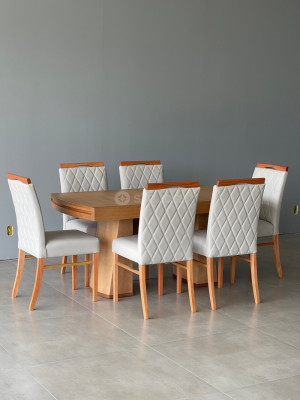 Conjunto Mesa Ilhabela e Cadeira Carpi - São José Store