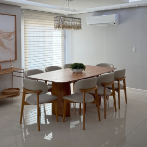 Conjunto Mesa Garda e 8 Cadeiras Monic Premium - São José Store