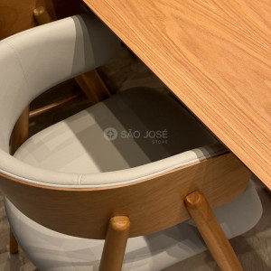 Conjunto Mesa Adele e 8 Cadeiras Padova - São José Store - 