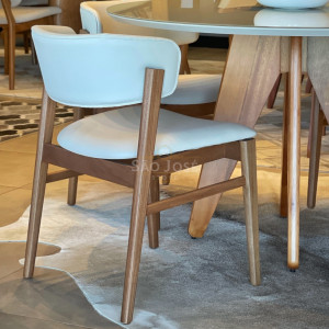 Conjunto Mesa Maranello Vidro  e Cadeira Fly - São José Store - 