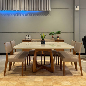 Conjunto Mesa Maria e Cadeira Model - São José Store - 