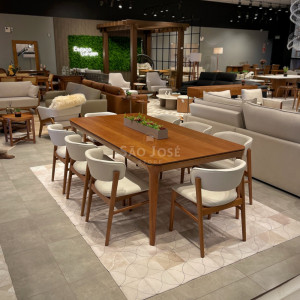 Conjunto Mesa Theo e Cadeira Fly - São José Store - 