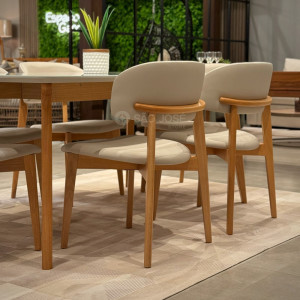 Mesa de Jantar Orit e Cadeira Monic Premium São José Store - 