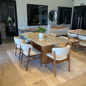 Conjunto Mesa Garda e 6 Cadeiras Fly - São José Store